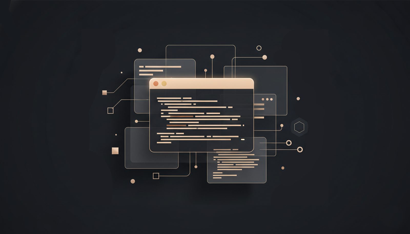 backend and frontend programming illustration